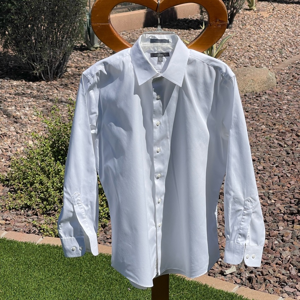 DRESS SHIRT - Classic White Men's Shirt
